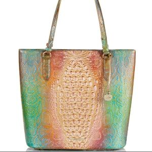 NWT BRAHMIN Ezra Abalone TOTE